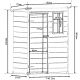 14. DOMEK OGRODOWY NARZĘDZIOWY PVC 152x91x192,5CM