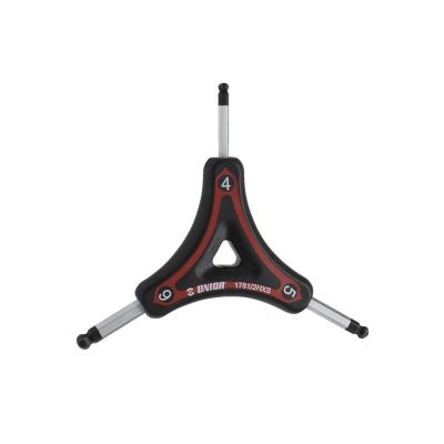 UNIOR Trójstronny klucz imbusowy kulisty 4,5,6 US