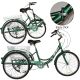 11. ROWER 3-KOŁOWY SKŁADANY 24 ZIELONY SHIMANO 7-BIEGOWY
