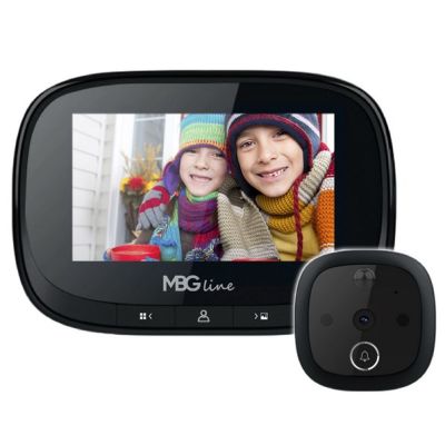2. Wizjer do drzwi kamera MBG Line SF55 Black Edition