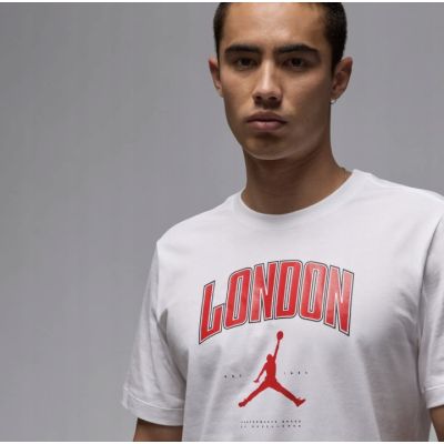 3. Koszulka męska Air Jordan London City Jumpman T-shirt Biała - HQ0398-100
