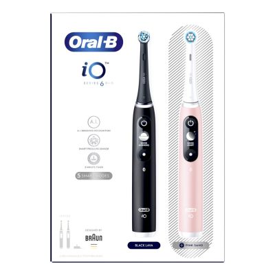2. Oral-B 80375669 szczoteczka elektryczna Dorosły Obrotowo-pulsacyjna szczoteczka do zębów Czarny, Różowy