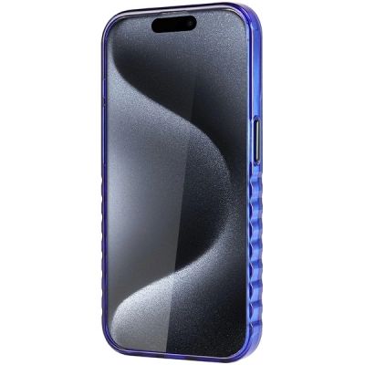 5. Etui Audi IML Big Logo MagSafe na iPhone 15 Pro - niebieskie