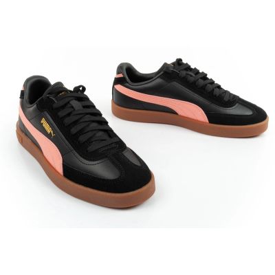 7. Puma buty damskie sportowe CLub II Era sneakersy czarne modne skóra