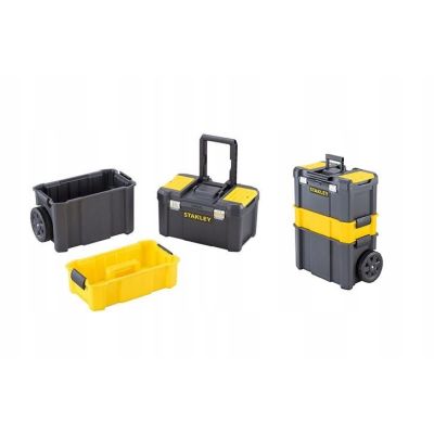 20. Stanley Essential Twarda kaseta na narzędzie Plastik Szary, Żółty