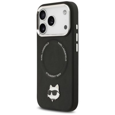 2. Etui Karl Lagerfeld Choupette Pin MagSafe do iPhone 17 Pro Max - czarne
