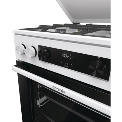 5. Kuchnia gazowo-elektryczna GORENJE GKS6C71WF 60 cm | AirFry | ExtraSteam | FrozenBake | biały