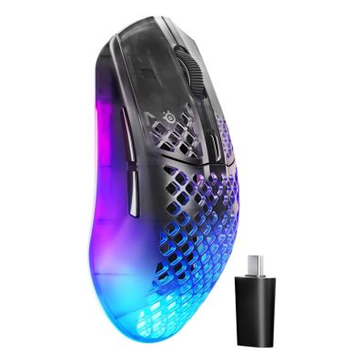 2. Steelseries Aerox 3 Wireless Gen 2 myszka Gaming Po prawej stronie RF Wireless + Bluetooth Optyczny 26000 DPI