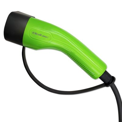 15. Qoltec Mobilna ładowarka do samochodu elektrycznego EV z regulacją 2w1 Typ2 SCHUKO 3.5kW 230V LCD Przenośna Wallbox 5m