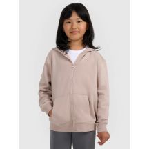 Bluza dresowa rozpinana z kapturem dziewczęca 4F 4FJRAW25TSWSF2466-83S