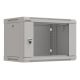 16. Szafa instalacyjna rack wisząca 19" 6U 540x350 szara drzwi przeszklone Lanberg (Flat Pack)