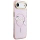 4. Etui Karl Lagerfeld IML Choupettes Karl  Script Logo MagSafe na iPhone Air - różowe