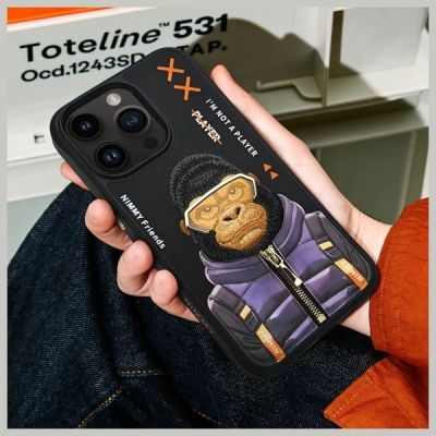 8. Etui Nimmy Cool&Cute 2.0 Monkey na iPhone 15 Pro - czarne