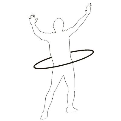 7. HULA HOP Z OBCIĄŻENIEM 95CM NEOPRENOWY NIEBIESKO-SZARY UMBRO