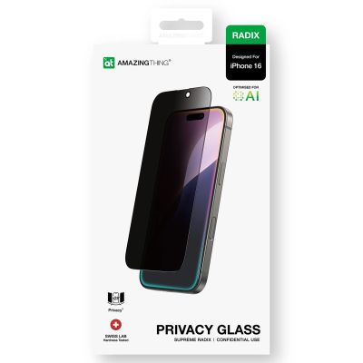 11. Szkło hartowane AMAZINGTHING Radix Privacy Glass prywatyzujące do iPhone 16