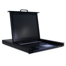 Inter-Tech KVM-1708 konsola rackowa 43,2 cm (17") 1280 x 1024 px Stal Czarny