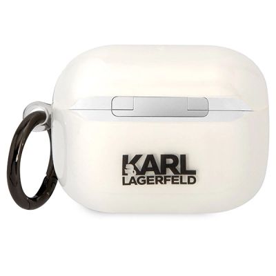 2. Etui Karl Lagerfeld Karl's Head na AirPods Pro - przezroczyste