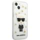 4. Etui Karl Lagerfeld Flower Ikonik Karl na iPhone 13 mini - przezroczyste