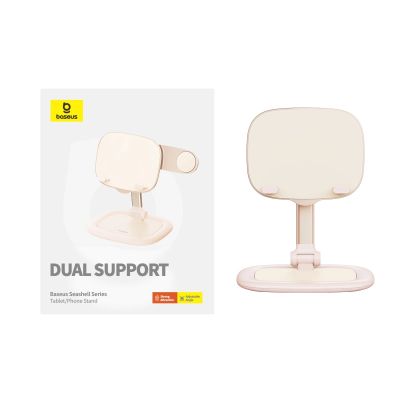 6. Regulowany stojak na tablet/telefon Baseus Seashell Series - różowy