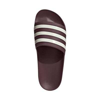 4. Klapki adidas Adilette Aqua bordowe KJ7353