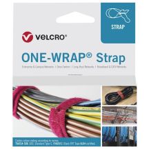 Velcro ONE-WRAP opaska kablowa Zwalniana opaska kablowa Polipropylen (PP), Rzep Czarny 100 szt.