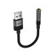4. Adapter Acefast J13 USB-A do mini jack 3.5 mm - czarny