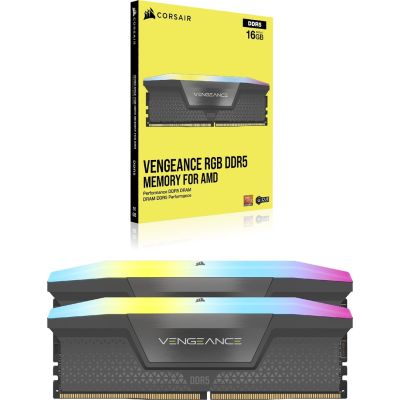 3. Corsair VENGEANCE RGB 32GB (2x16GB) DDR5 6000Mhz CL36 AMD EXPO & Intel XMP