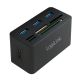 LogiLink CR0042 stacja dokująca Przewodowa USB 3.2 Gen 1 (3.1 Gen 1) Type-A Czarny