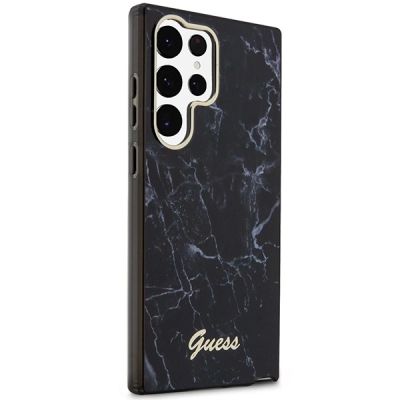 11. Etui Guess Marble Collection na Samsung Galaxy S23 Ultra - czarne