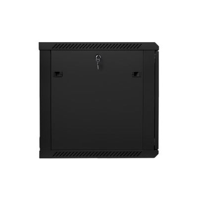 3. Szafa rack Lanberg WF01-6612-10B (12U; 635mm / 600mm / 600 mm; wisząca; Szklane; 19''; kolor czarny)