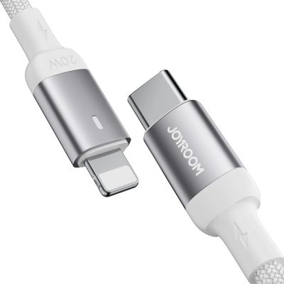 8. Kabel Joyroom Extraordinary Series A10 Lightning / USB-C PD 20W 1.2 m - biały