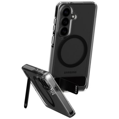 2. Etui CARE by PanzerGlass Urban Explorer Transparent w. Black Qi na Samsung Galaxy S26 - przezroczyste