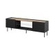 Szafka RTV EF ONDA 180x40x39-58 czarny (stojąca lub wisząca)