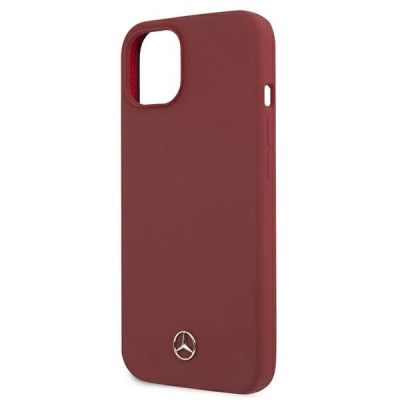 6. Etui Mercedes Silicone Line na iPhone 13 mini - czerwone