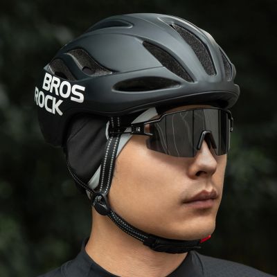 9. Czapka rowerowa Rockbros M016 zimowa wiatroodporna rozmiar 54-61 cm - czarna