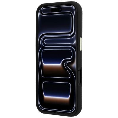 5. Etui Guess Grained & Big Resin Logo na iPhone 18 Pro / 17 Pro - czarne