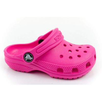 5. Crocs chodaki sandały dziecięce Classic Clog T różowe wygodne modne