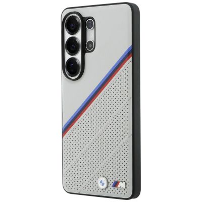 2. Etui BMW Tricolor Metal Logo MagSafe na Samsung Galaxy S26 Ultra - szare