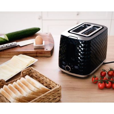 12. ELDOM TOSTER TO280C TOSTI 780 W PŁYNNA REGULACJA 7 STOPNI MOCY CZARNY