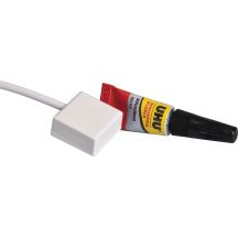 ABUS Potenzialfreier Glasbruchmelder mit Kleber (weiĂź)