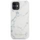 6. Etui Guess Marble na iPhone 12 mini 5,4" - białe