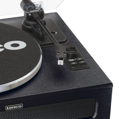 10. Lenco LS-430BK obrotowy talerz gramofonu Gramofon z napędem pasowym Czarny