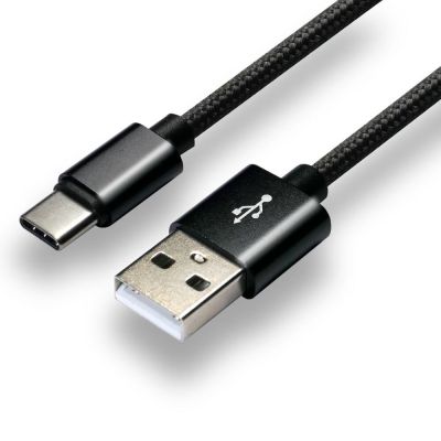 2. Kabel zasilający everActive CBB-1CB (USB - USB typu C ; 1m; kolor czarny)