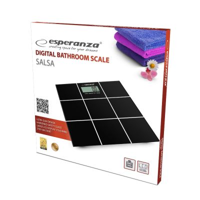 6. Waga łazienkowa Esperanza Salsa EBS004 (kolor czarny)