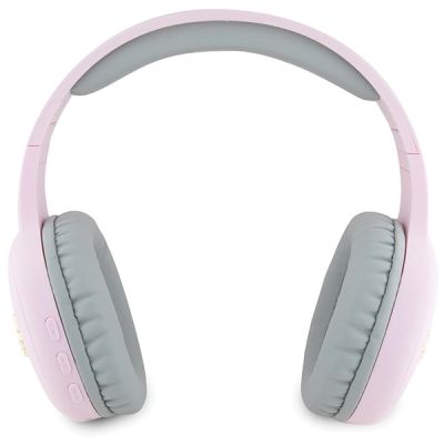 3. Słuchawki nauszne Bluetooth Hello Kitty Metal Logo - różowe