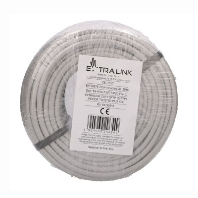 6. Extralink CAT7 SFTP (S/FTP) INDOOR TWISTED PAIR 50M kabel sieciowy