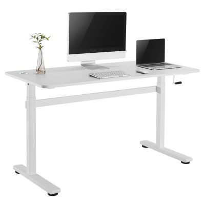 12. Biurko ręczna regulacja wys  Ergo Office, max 40 kg, max wys 117cm,  z blatem do pracy stojąco siedzącej, ER-401 W