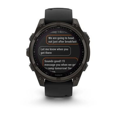 4. Zegarek Garmin Fenix 8 Solar Sapphire Titanium Carbon Grey