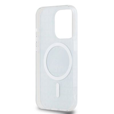 7. Etui DKNY IML Mono & Stripe MagSafe na iPhone 15 Pro Max - niebieskie