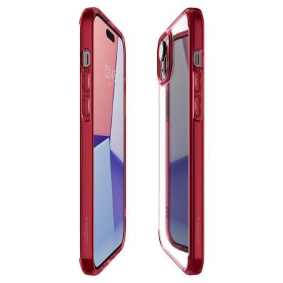 3. Etui Spigen Ultra Hybrid na iPhone 15 Plus - czerwone